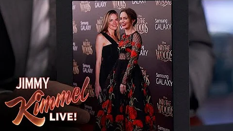 Emily Blunt's Photo Shoots Invaded by Jimmy Kimmel...