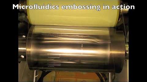 Microfluidics roll-to-roll (R2R) prototyping process in action