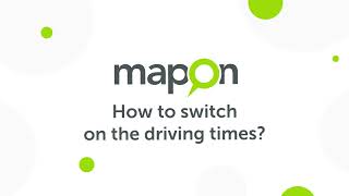 How to switch on the driving times on the Mapon platform