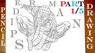 superheroes easy marvel draw step paper pencil spiderman