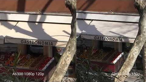 A look at the variable frame rate & slow motion on GH5 vs A6300 120p comparison