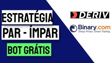 ✅ BOT LUCRATIVO PAR IMPAR BINARY DERIV