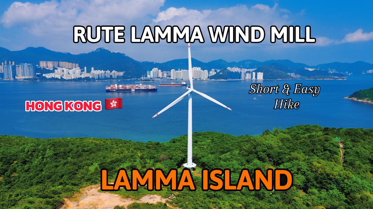 RUTE LAMMA WIND MILL POWER STATION AT LAMMA ISLAND HONGKONG #lammaisland #hongkonghike