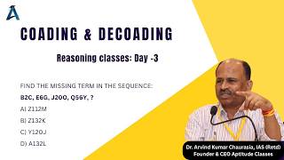 Details Aptitude Classes | Reasoning | Day -3 | Coding Decoding  Part-1 News