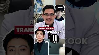 Banyak perubahan wajah Jungkook BTS!😳Apakah prosedur bedah plastik? #beforeandafter #bedahplastik