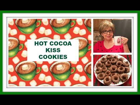 Hot Cocoa Kiss Cookies - Made with the new Hershey Hot Cocoa Kisses