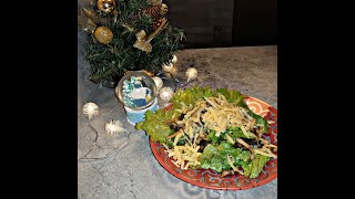 Салат с кальмаром и грибами #Новыйгод2020 #салат2020 #рецепты на новыйгод Салат с кальмаром и грибами #Новыйгод2020 #салат2020 #рецепты на новыйгод