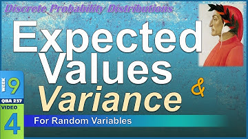 EXPECTED Values and Variance for Discrete Random Variables (9-4)