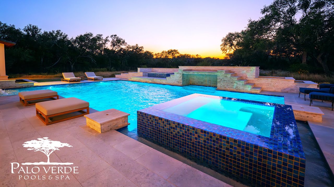 Palo Verde Pools & Spa - Shavano Park Pool w/ Water Feature