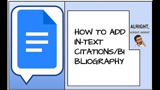 In text citation/Bibliography in Google Docs