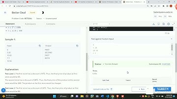 Better Deal codechef solution