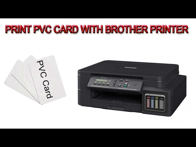 PVC Card Print from Brother Inkjet Printer 