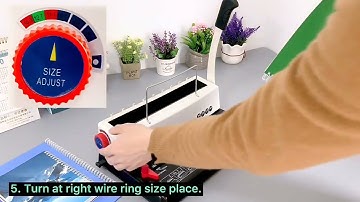 SG-T318 Manual double wire binding machine