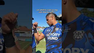 DOGGIES BOYS TAKE ON THE EGG CHALLENGE 😅 #NRL #rugbyleague #rugby #sport #australia