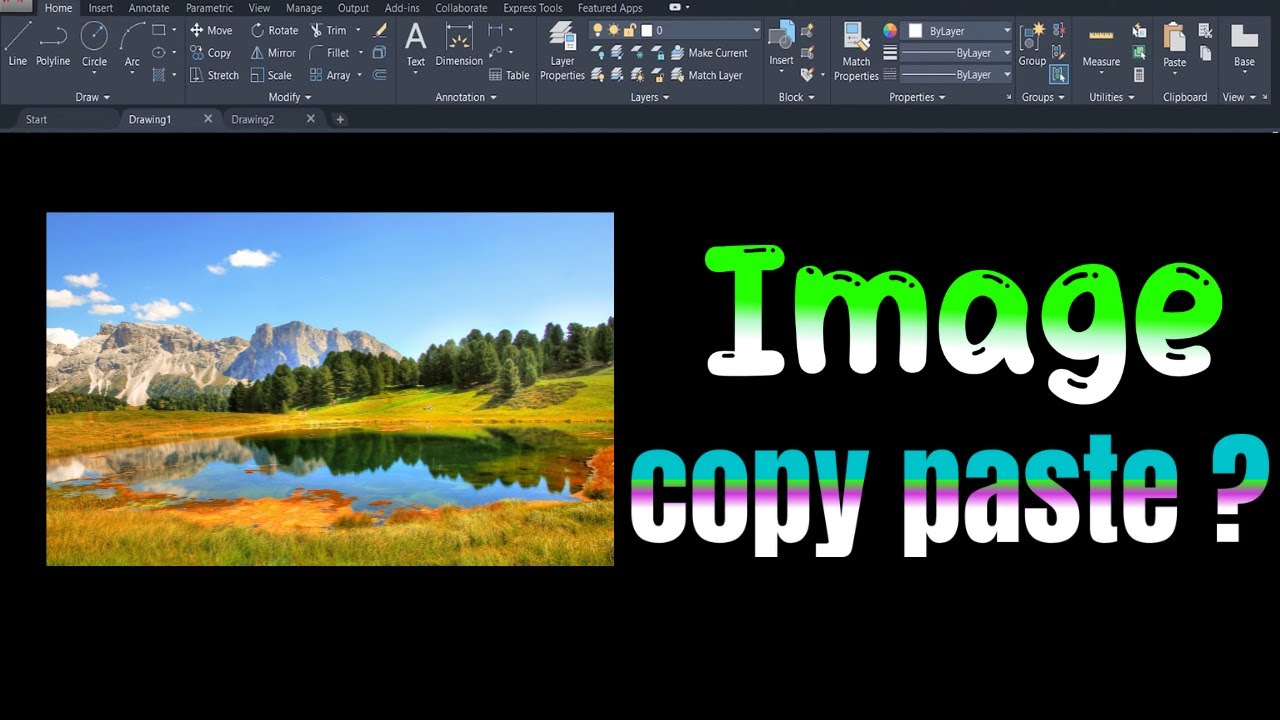 Copycat Image how to copy paste image in autocad ? how to insert an image in autocad ...