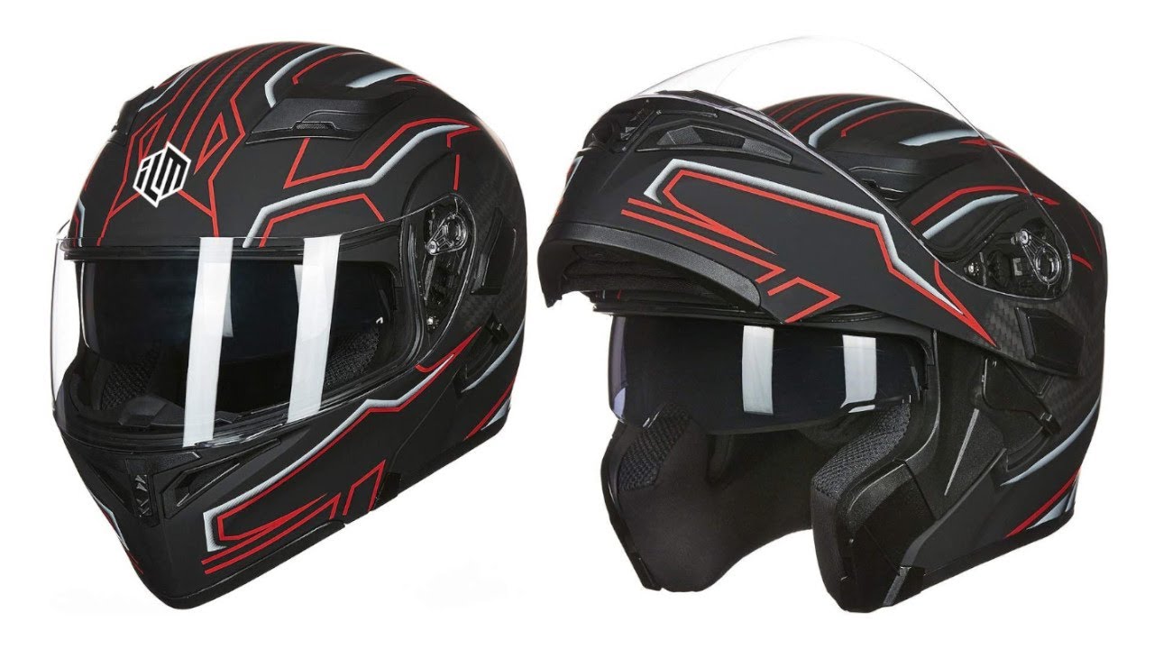 ILM Motorcycle 3/4 Helmet with 