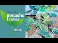 How to paint gouache leaves for collage fodder.