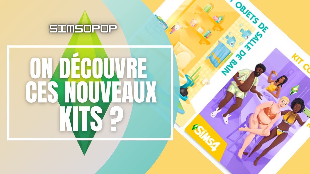 Je ne m'attendais pas à ces kits !  kits Simtimité et objets de salle de bain | SIMS 4 🤔