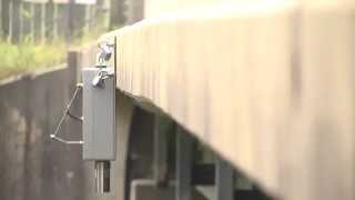 Iowa Flood Center bridge sensor installation