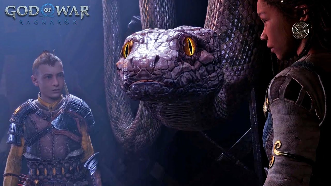 قود اوف وار راجناروك ولادة الأفعى العملاقة يورمنجاندر | God of War ...