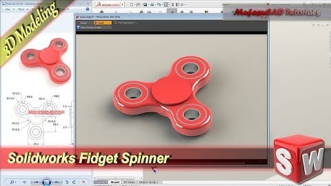 Solidworks Tutorial 3d Modeling Fidget Spinner Practice Exercise 9