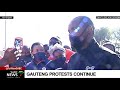 Police had their hands full during protests across Gauteng