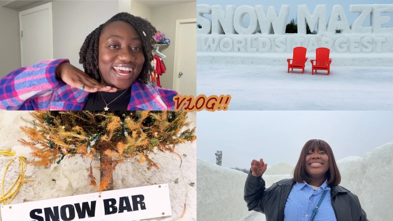 Exploring the World’s LARGEST Snow Maze || 📍ST. Adolphe, Manitoba, Canada 🇨🇦