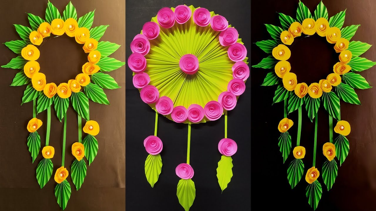 diy-easy-wall-hanging-ideas-with-paper-youtube