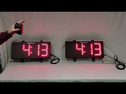 Large LED Display, Outdoor, Time of Day, Wireless, Synchronized Clock System - DC-80-W-System