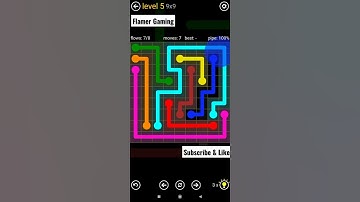 Flow Free || Classic Pack || 9x9 || Level 5 Gameplay