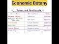 Economic Botany #part2 #spices #uptgtbiology #pgt