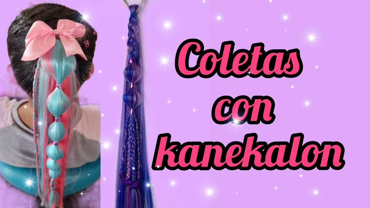 REALIZA LINDAS COLETAS DE KANEKALON/COMO VOLVER A USAR EL KANEKALON/NO DESECHES EL KANEKALON USADO💕