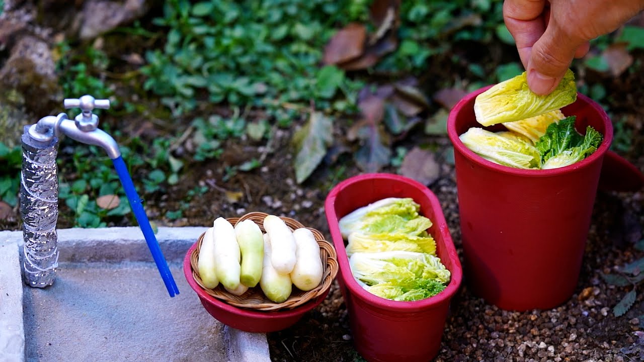 미니어처 김장과 동치미 담그기 | Miniature Cooking  | Korean Mini Food