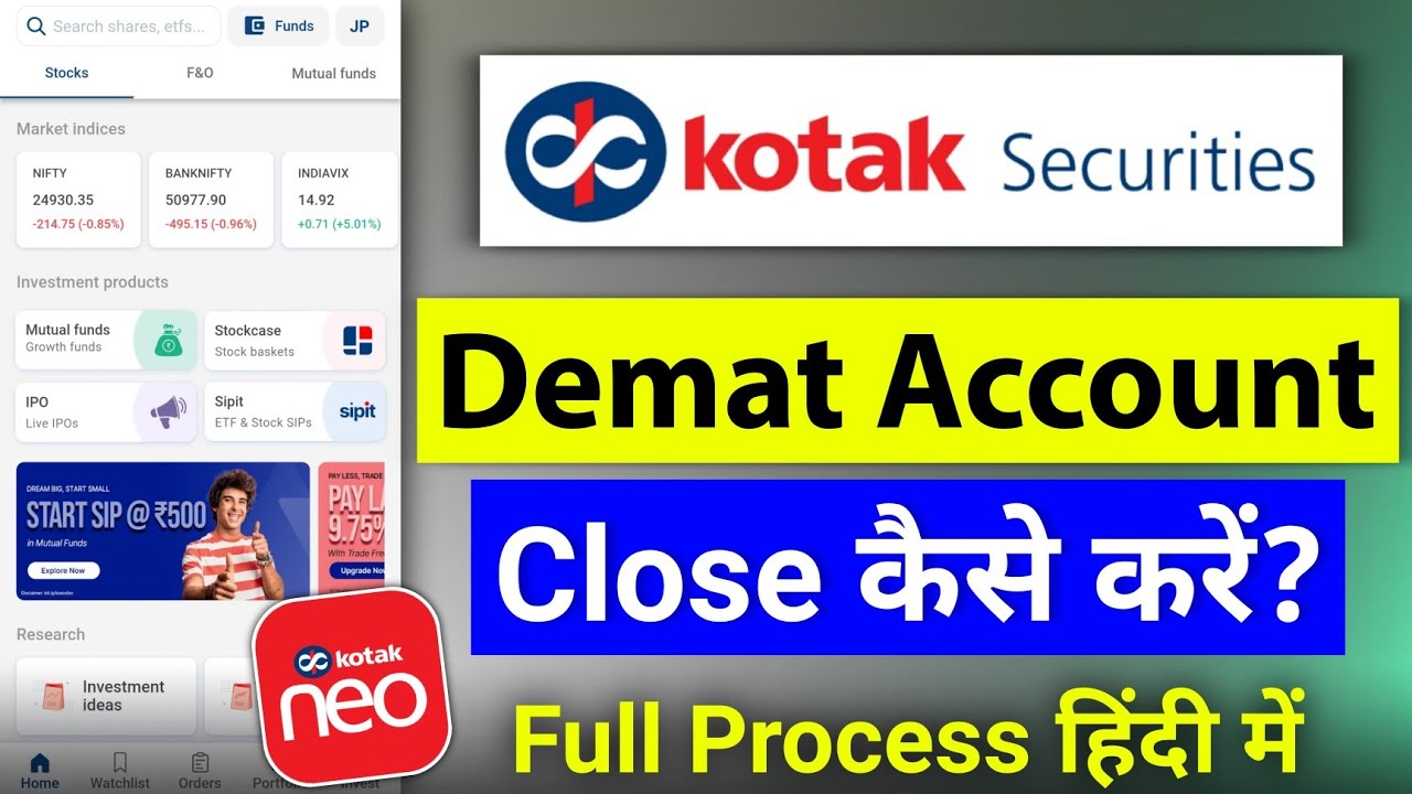 Kotak Neo Demat Account Close Kaise Kare 2024 | How To Close Kotak ...