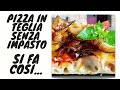 Pizza romana in teglia facile senza impasto e attrezzature. Forno casalingo