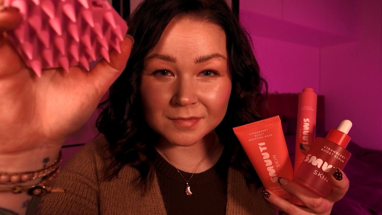 ASMR personal attention roleplay 💕 kasvohoito & hemmottelu