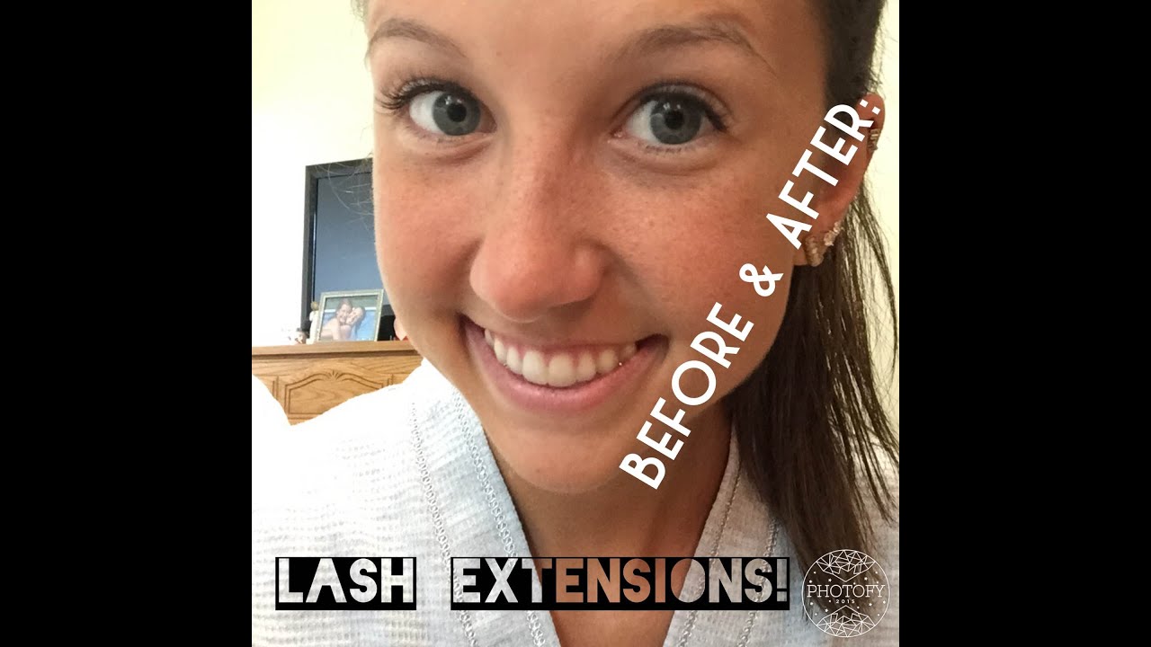EYELASH EXTENSION: before & after 