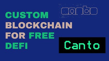 Custom Blockchain For Free DeFi: Canto
