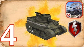 World of Tanks Blitz mobile - SedGameplay (iOS, Android) the american tank M5 Stuart