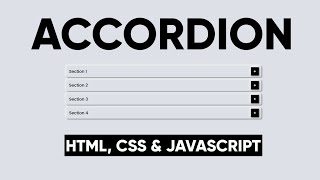 Accordion || Using #HTML #CSS #JAVASCRIPT || Tech Loop