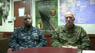 Bold Alligator 2012, Day 2: BGen Christopher Owens and Rear Adm. Kevin Scott