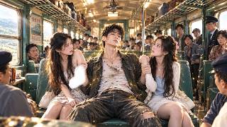 2 Gals Steal from Poor Guy on Train—Retired War God! One Move Subdues Them;Blushing, Body for Pardon