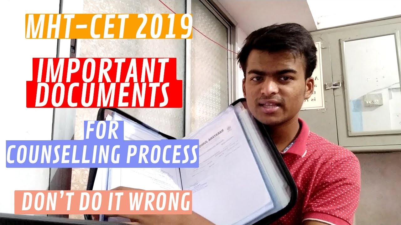 Important documents for MHT-CET 2019 counselling process|Don't make these mistakes|This is PSD1