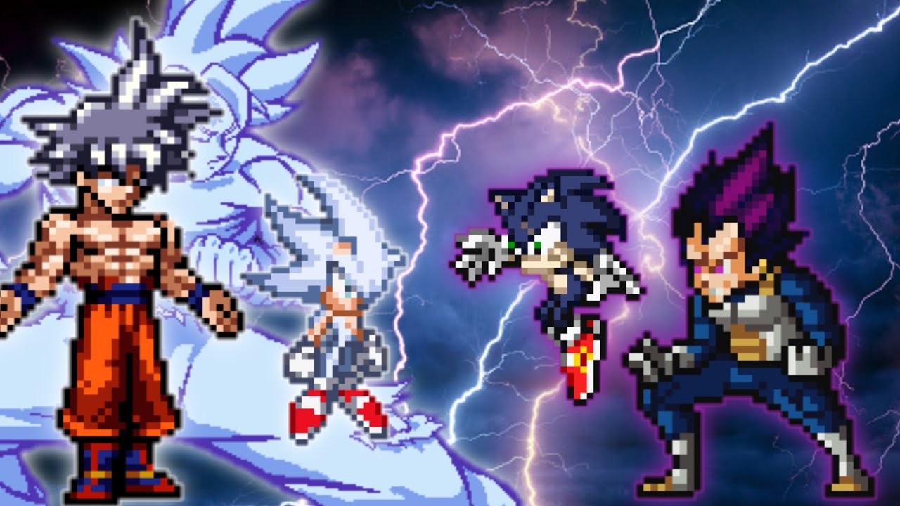 Mastered Ultra Instinct Goku & Sonic Chaos OP VS Multiverse Sonic OP ...
