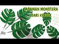 TANAMAN MONSTERA DARI PLASTIK KRESEK//How to make monstera plants from plastic bags//DIY