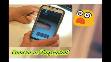How to use mobile camera as finger print scanner
