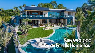 Inside an INCREDIBLE $45M Ultra Luxury Home in Beverly Hills | Home Tour
