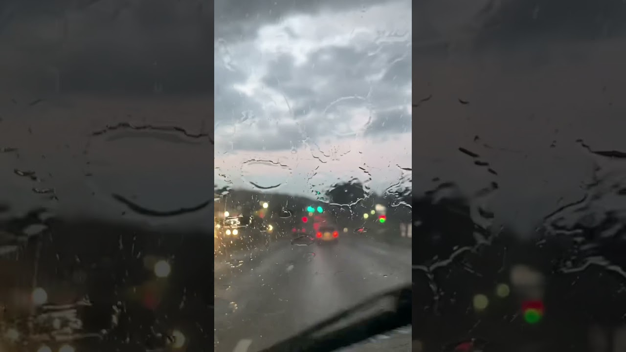 Driving in rain. DC - USA