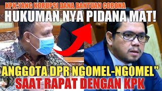 ANGGOTA DPR DARI PDIP NG4MUK SAAT RAPAT DENGAN KPK
