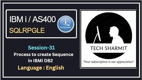 Process to  create sequence in ibmi db2 | SQLRPGLE | ibmi training | sqlrpgle as400 | Sql Sequence |
